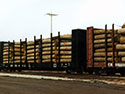 Log Bunk Flat Cars